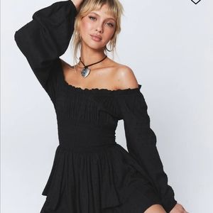 Elegant Black Off-Shoulder Jumpsuit